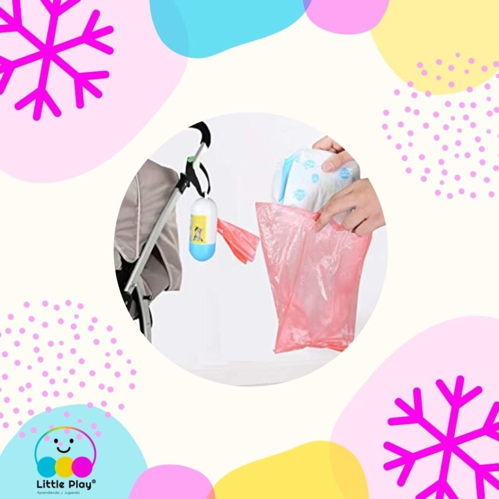 Nunca deben faltar las bolsas plásticas en los 5 artículos de cuidado básico para tu bebé fuera de casa